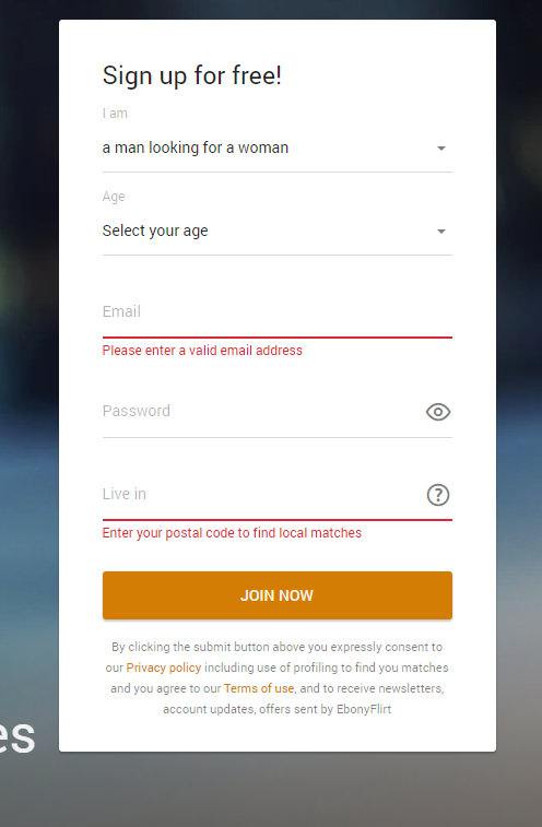 ebonyflirt sign up